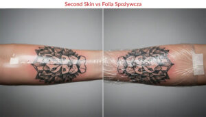 Second Skin vs folia spożywcza do tatuażu
